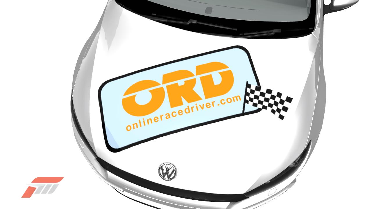 Online Race Driver logo on Forza 3 bonnet