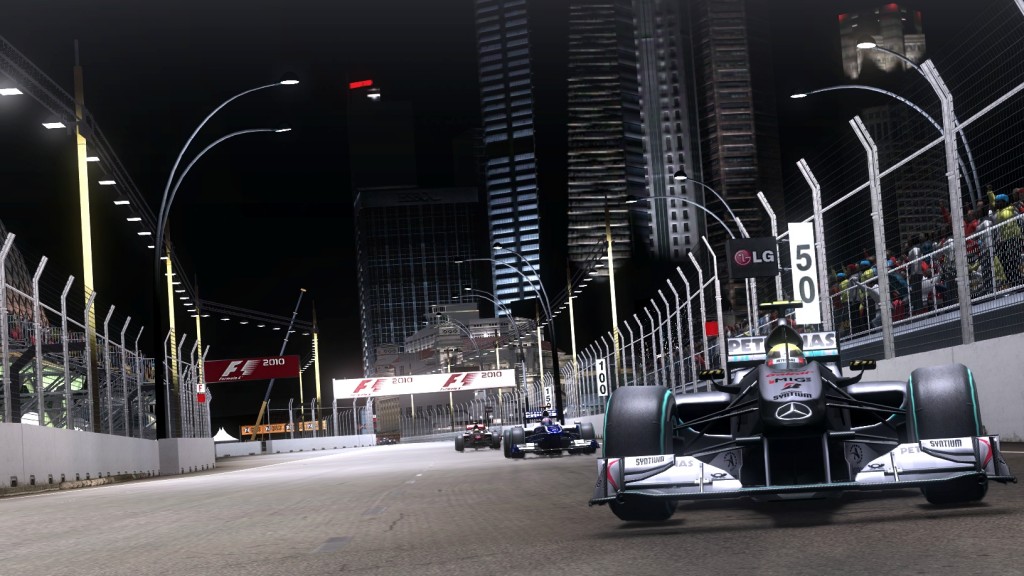 F1 2010 Singapore night race screenshot