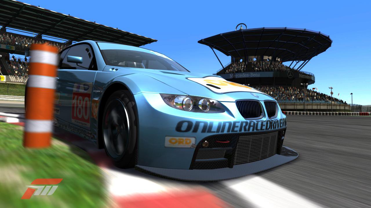 The Team ORD BMW at the Nurburgring GP track in the ALMS series