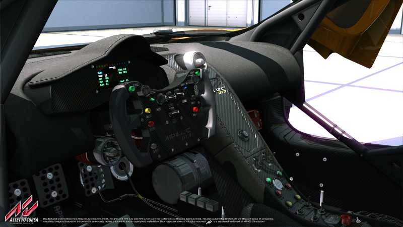 Assetto Corsa McLaren MP4 - 12C GT3 03 cockpit showroom