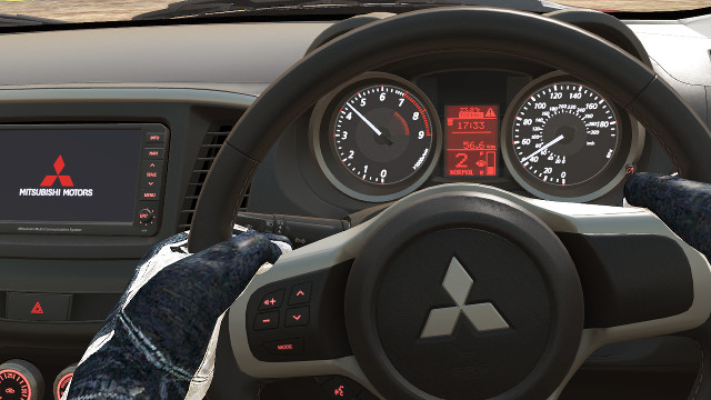 Project CARS: Working Instruments of the Mitsubishi Lancer Evo X FQ-400