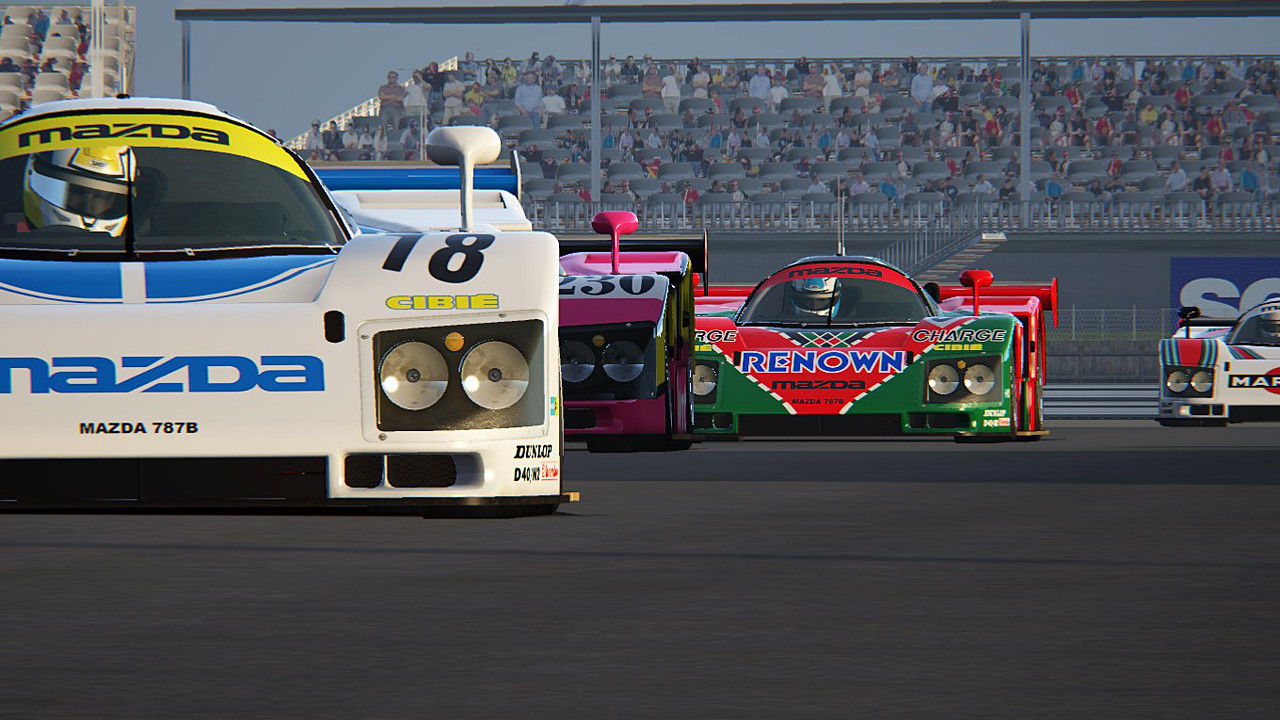 Assetto Corsa Mazda 787b Silverstone 1988 mid-race white ORD onlineracedriver