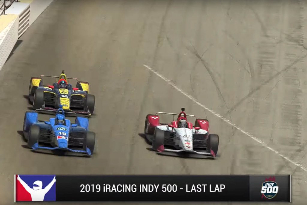 The 2019 iRacing Indy 500 saw an epic finish