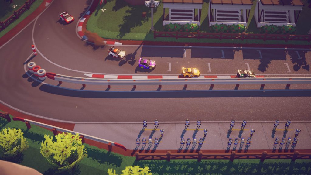 Are those pit crews we see? Could Circuit Superstars involve some strategy as well as arcade racing?