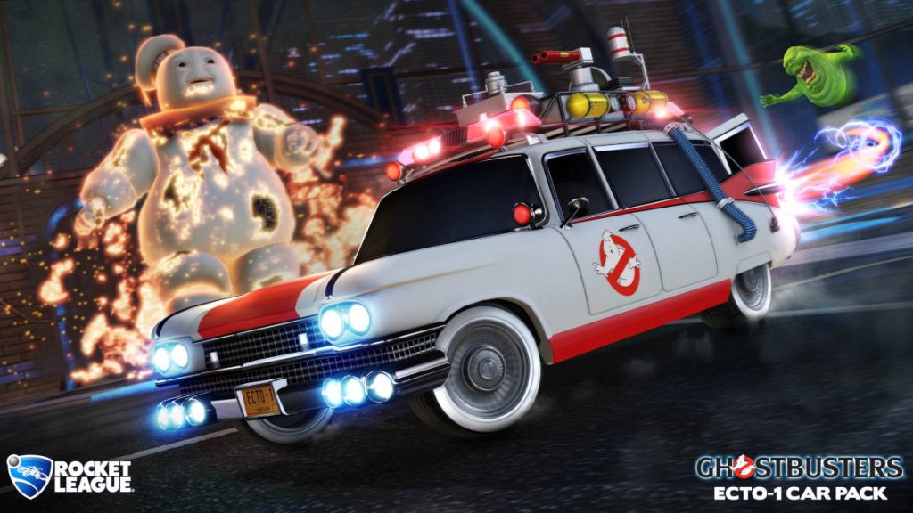 Fancy playing Rocket League in Ecto-1 from Ghostbusters?