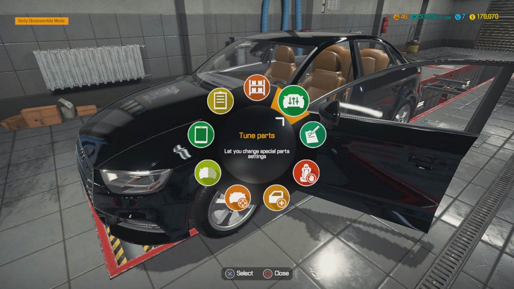 Car Mechanic Simulator Console Version Released - Body Disassembly Menu