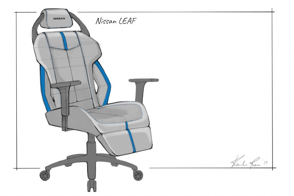 Nissan designs the Ultimate eSports racing chairs - the Nissan LEAF model