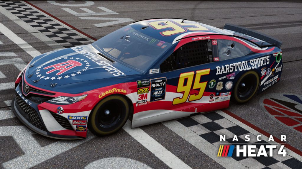 One of the new liveries included in the November 2019 DLC Pack for NASCAR Heat 4