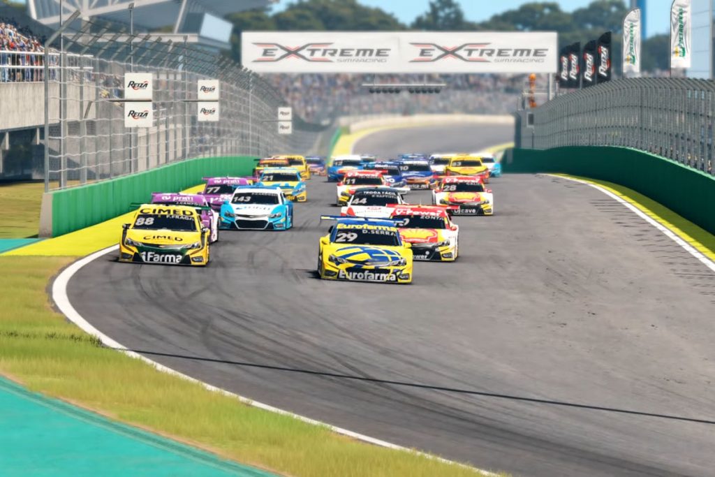 The new Automobilista 2 Brazil Stock Car Trailer takes place at Interlagos