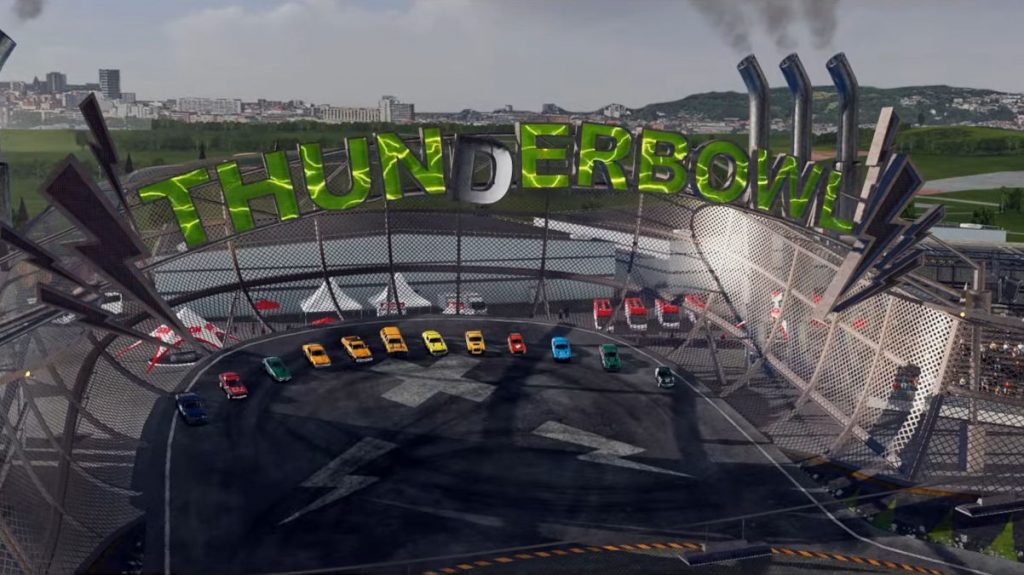 Thunderbowl is the other new venue as the February Wreckfest Update Adds 2 New Tracks