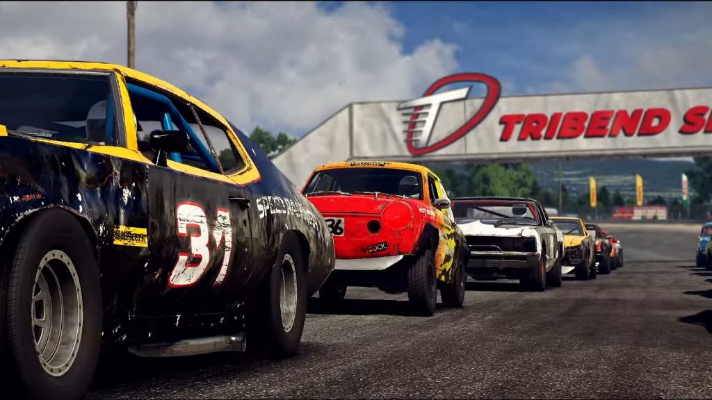 The free February Wreckfest update adds 2 new tracks. One of which is Tribend Speedway 