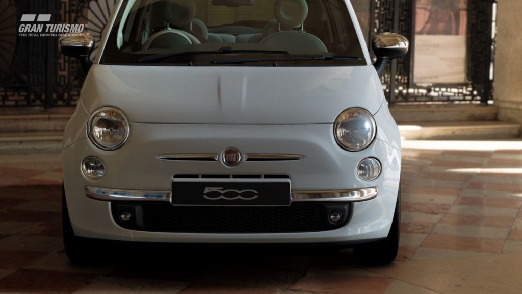 The Fiat 500 1.2 8v Lounge SS 2008 is also in GT Sport update 1.56