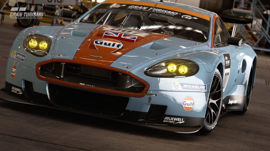 The Aston Martin DBR9 GT1 2010 arrives in GT Sport update 1.56