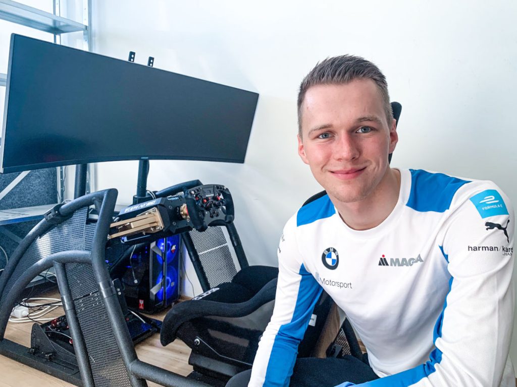 Maximilian Gunther definitely has the sim racing rig for a good race performance!