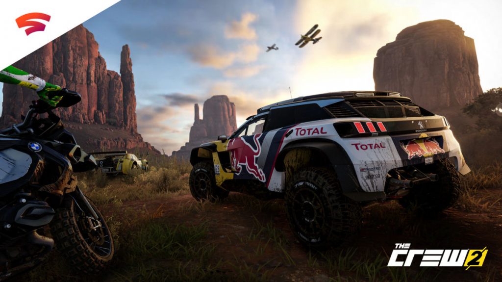 The Crew 2 is one of relatively few driving games available on the Stadia so far