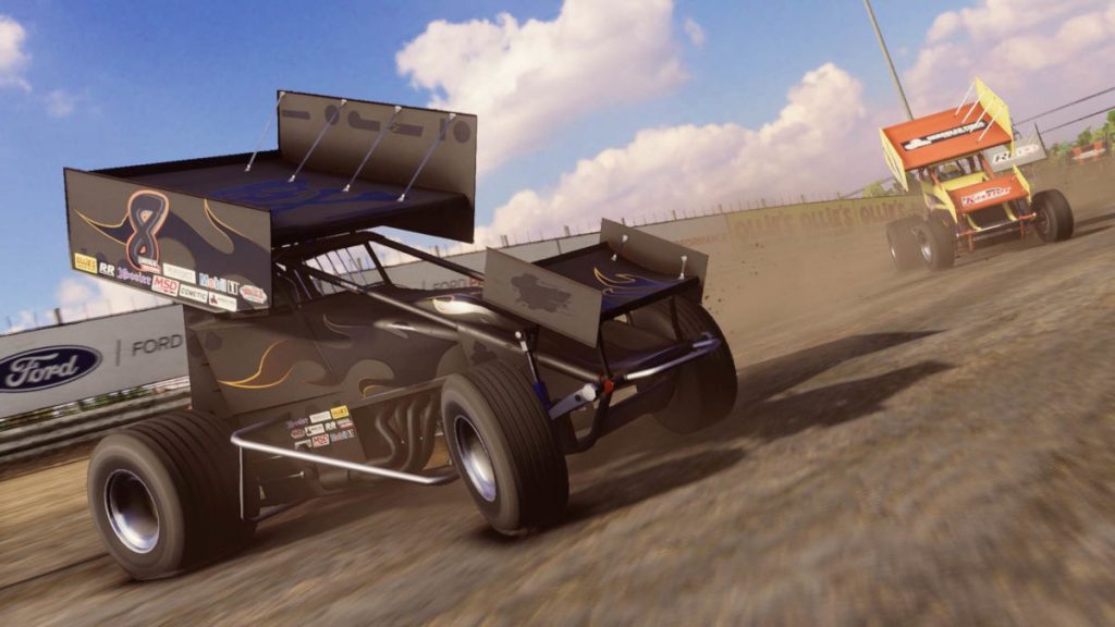 The Stealth paint scheme in the new Road Course DLC for Tony Stewart's Sprint Car Racing