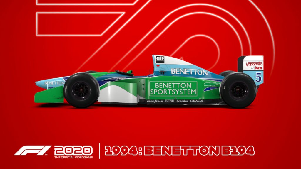 The F1 2020 Deluxe Schumacher Edition exclusive 1994 Benetton B194