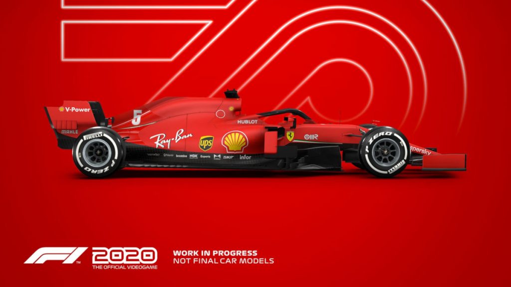 The F1 2020 Ferrari