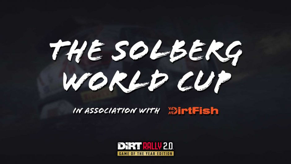 The Solberg World Cup in assocation with DirtFish starts on DiRT Rally from April 13th, 2020