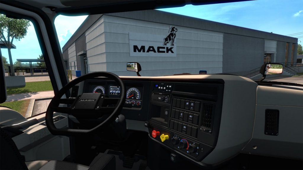 The Mack Anthem interior was designed for drivers, and replicated by a senior designer at SCS Software