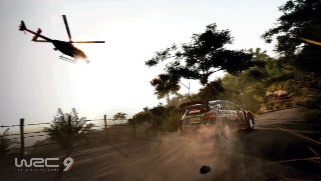 The WRC 9 first gameplay video features Rally New Zealand