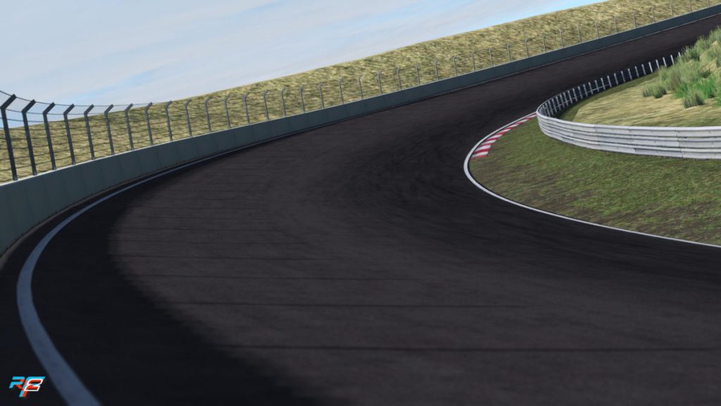 The Arie Luyendijk Bocht on the 2020 Zandvoort Grand Prix circuit in rFactor 2