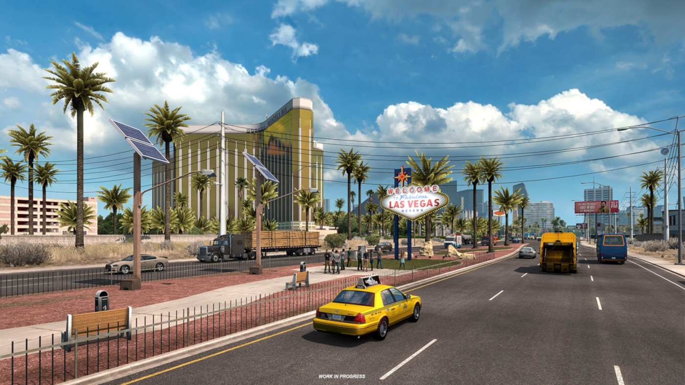 American Truck Simulator - Las Vegas Revamp and Idaho DLC preview shared by SCS Software