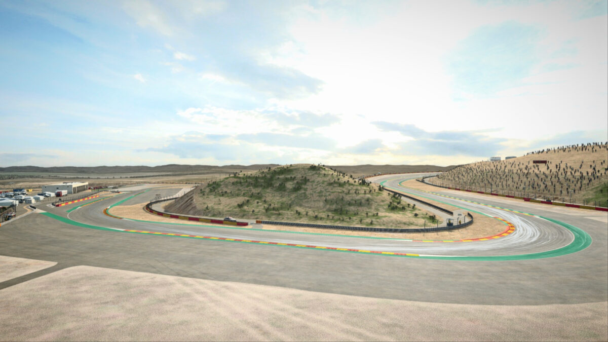 Five layouts are included in the Motorland Aragon circuit pack for RaceRoom