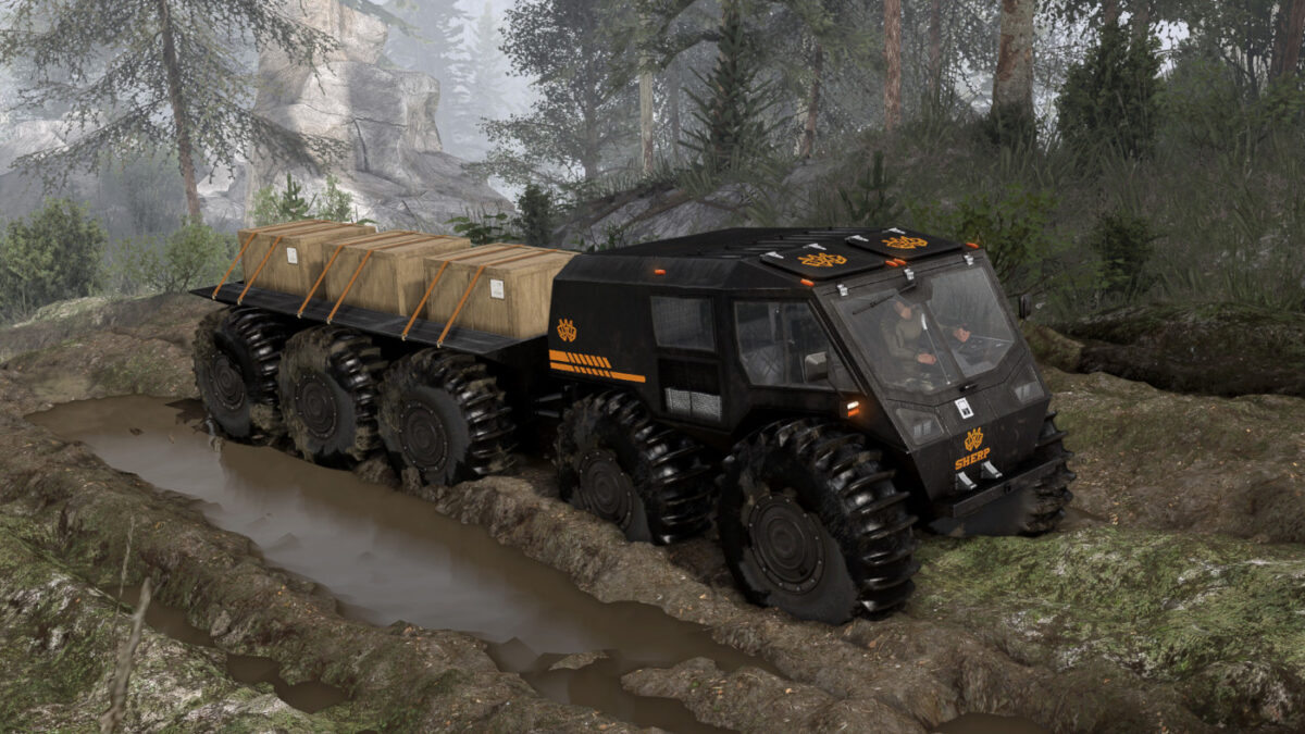 The Spintires SHERP Ural Challenge DLC is released alongside update V1.6.0