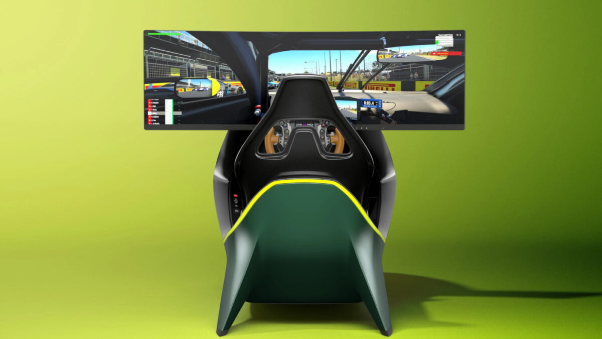 The Aston Martin AMR-C01 sim racing cockpit isn't cheap. But it does look gorgeous