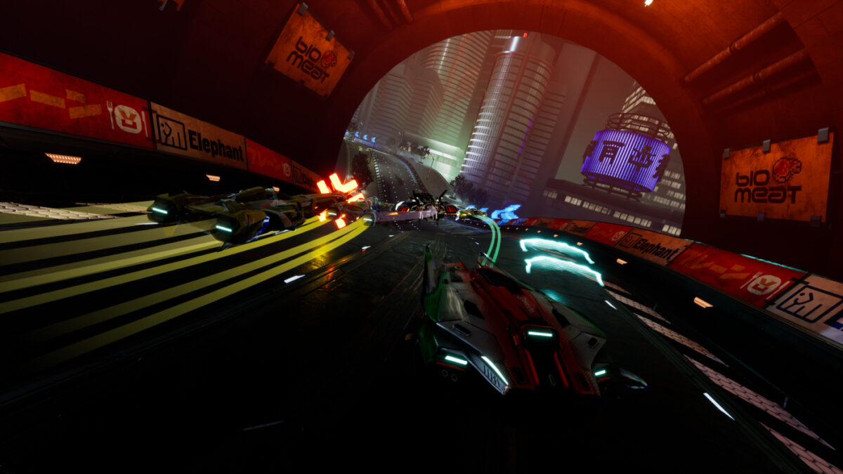 Everything is very inspired by a classic futuristic racing game. And that's a  good thing.