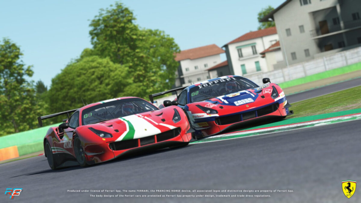 rFactor 2 Hotfixes released for the Ferrari 488 GT3 and the GTE version