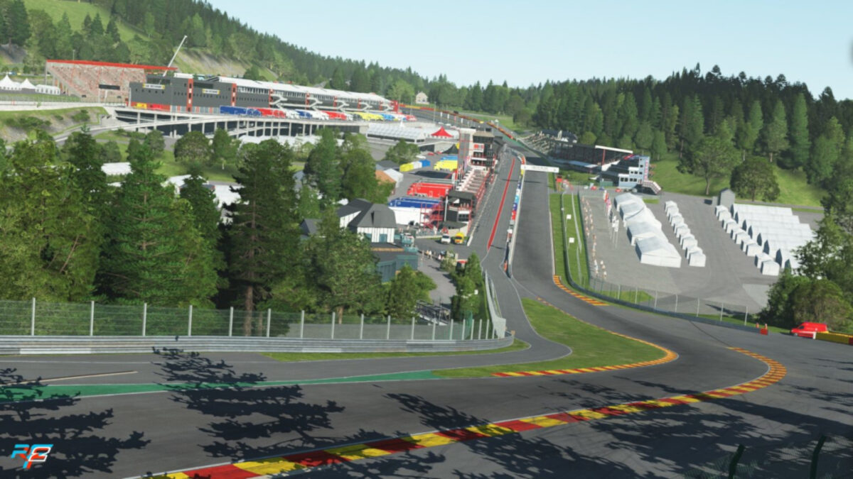 rFactor 2 release 5 track updates in December 2020, including Spa-Francorchamps
