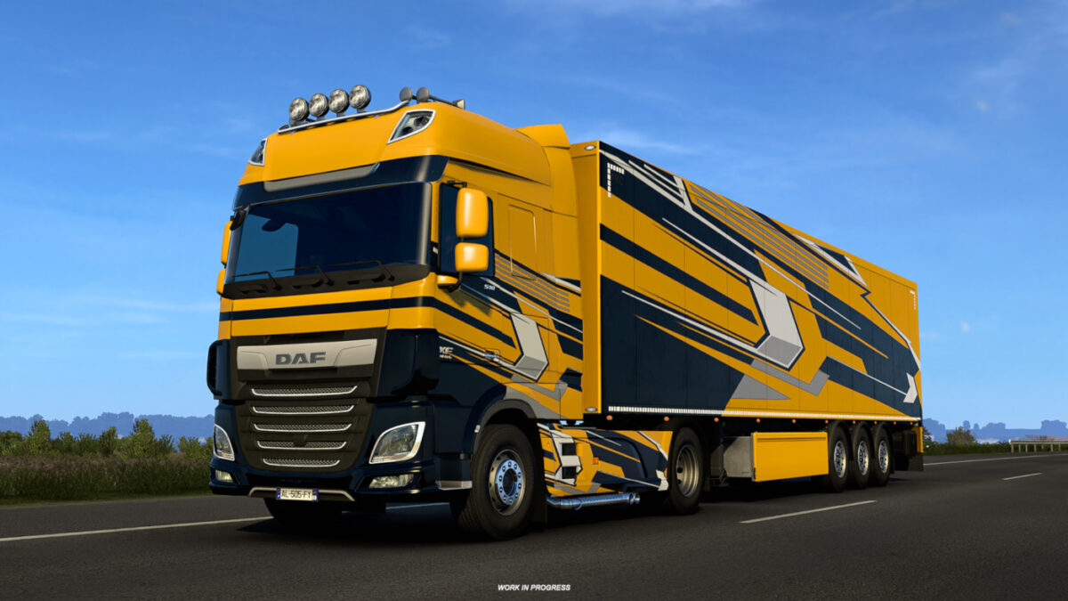 Two Super Stripes Paint Jobs Pack designs can now also be applied to your trailers...