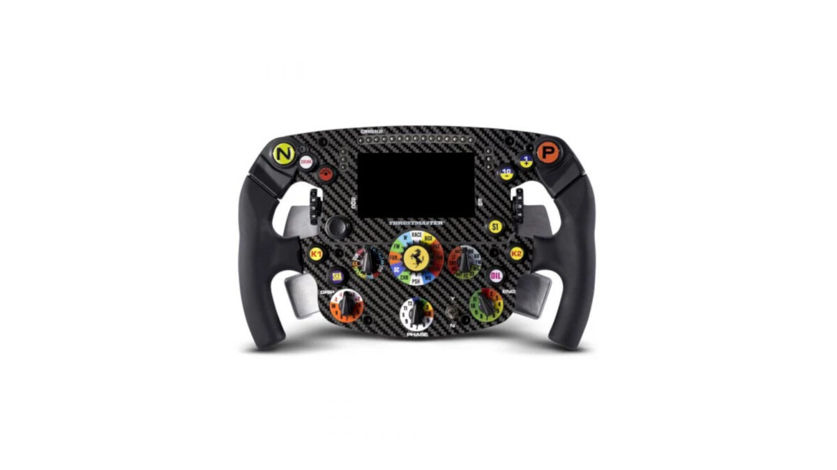 The new Thrustmaster Formula Wheel Ferrari SF1000 Edition has 21 LEDs, and up to 25 buttons and encoders