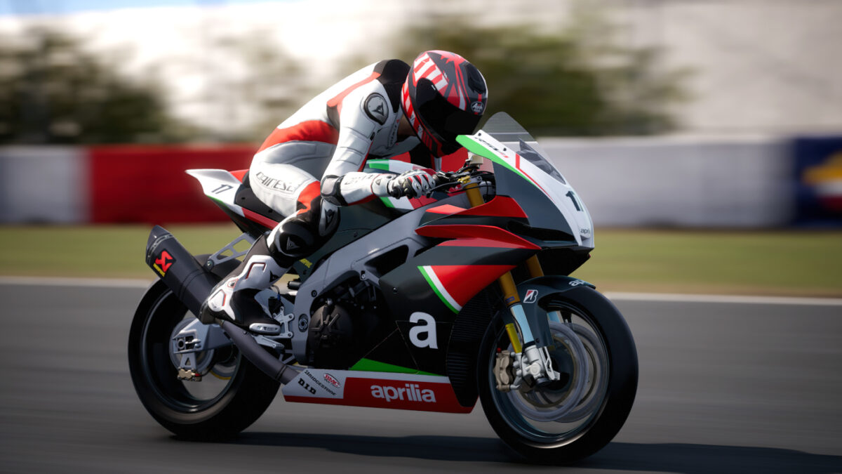 The 2018 Aprilia RSV4 RF Racing Modified is one of the bikes in the Extreme Performance DLC for RIDE 4