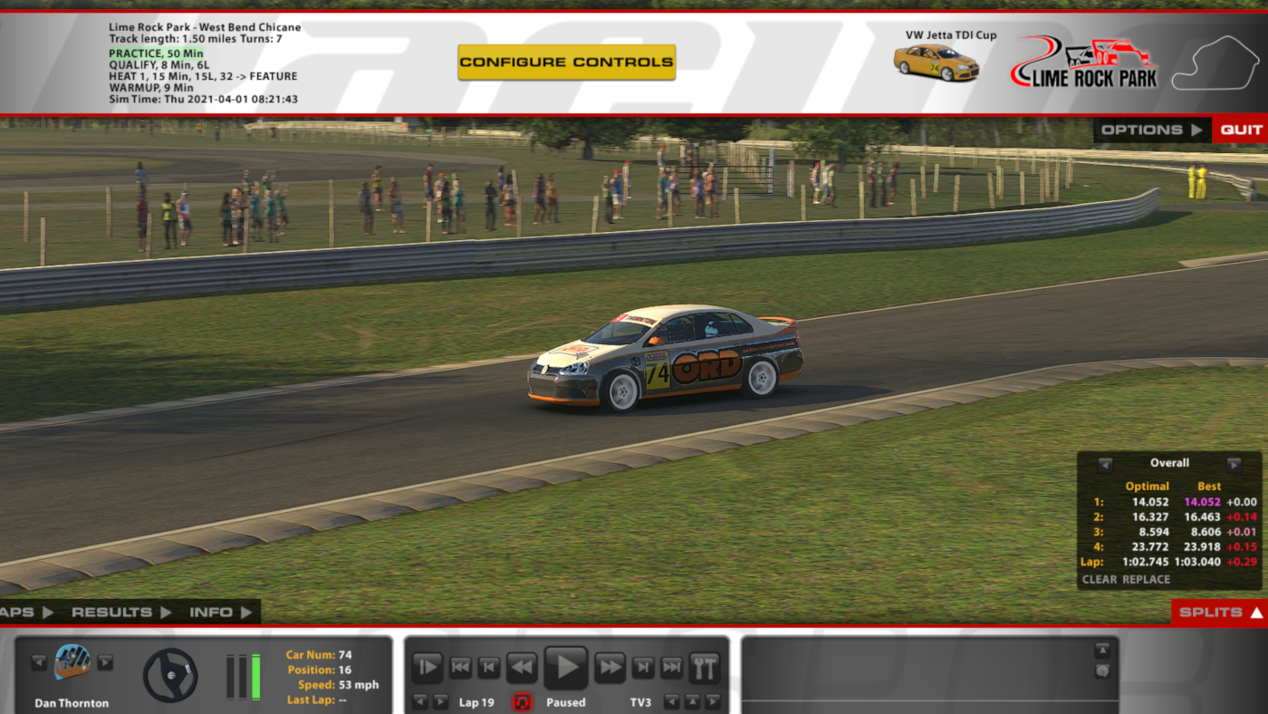 How to delete and replace lap times on iRacing ORD