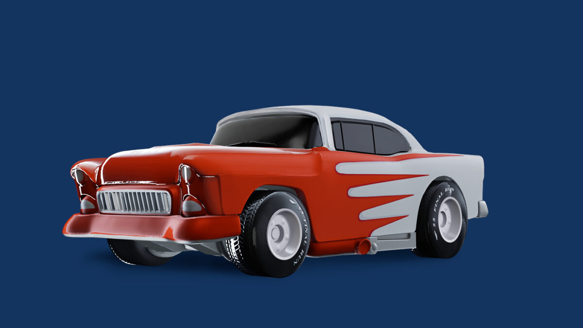 A classic '55 Chevy is one of the cars revealed with the new Hot Wheels Unleashed Diecast trailer