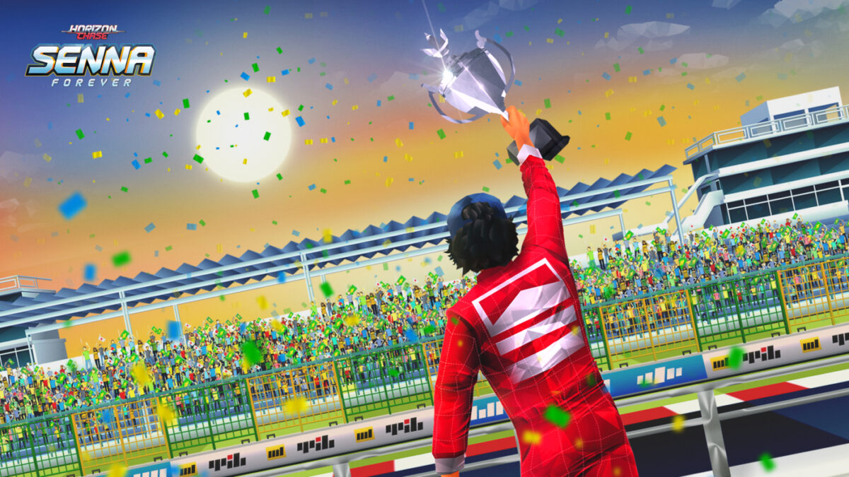 With retro-inspired arcade racing from the late 1980s and a Brazilian developer, it's an appropriate tribute to Senna