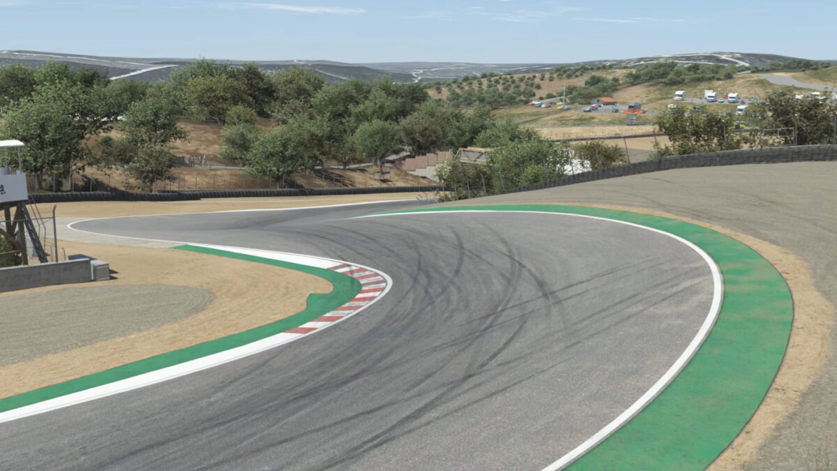 The Corkscrew looks pretty good in the rFactor2 version of Laguna Seca