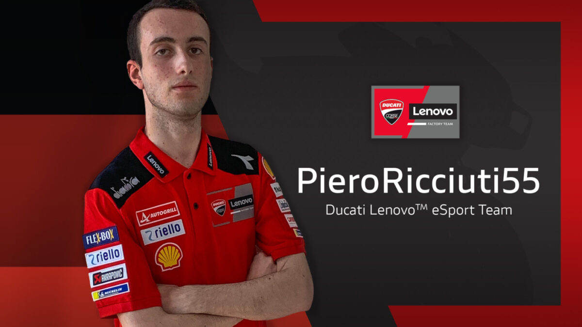 The Ducati Lenovo Esport Team Picks Piero Ricciuti for 2022 in the MotoGP eSports Championship