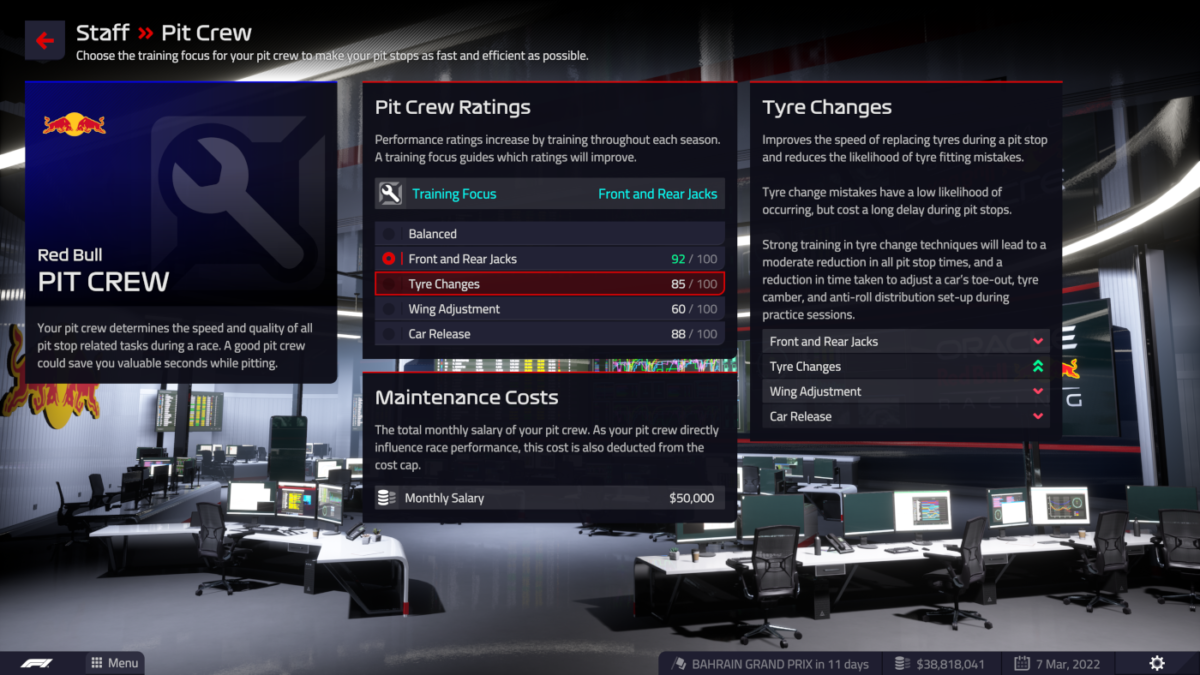 Your pit crew could win or lose a race for you in F1 Manager 2022