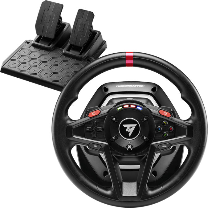 Get contactless magnetic technology and 20% more force feedback with the new Thrustmaster T128 wheel