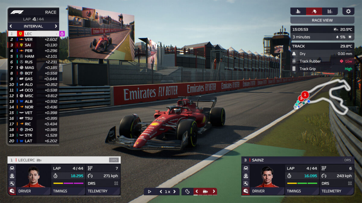 F1 Manager 2022 Patch 1.11 released, with changes to slipstreaming, DRS and unlapping procedures