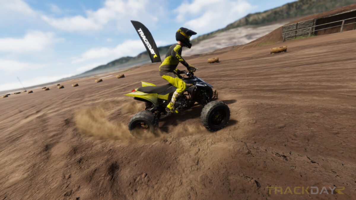 The major TrackDayR Update 1.0.98.37 adds Quads for four-wheeled off-road riding