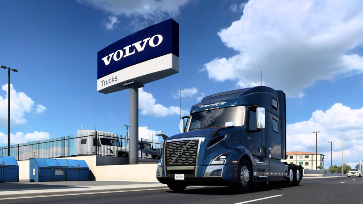 A free American Truck Simulator update adds new Volvo VNLs