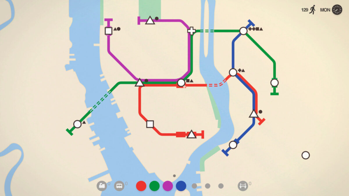 Mini Metro also gets 3 new maps in the free Miniversary update
