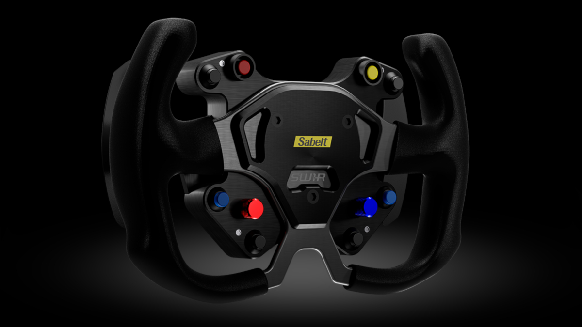 The new Sabelt SW1-R sim racing wheel