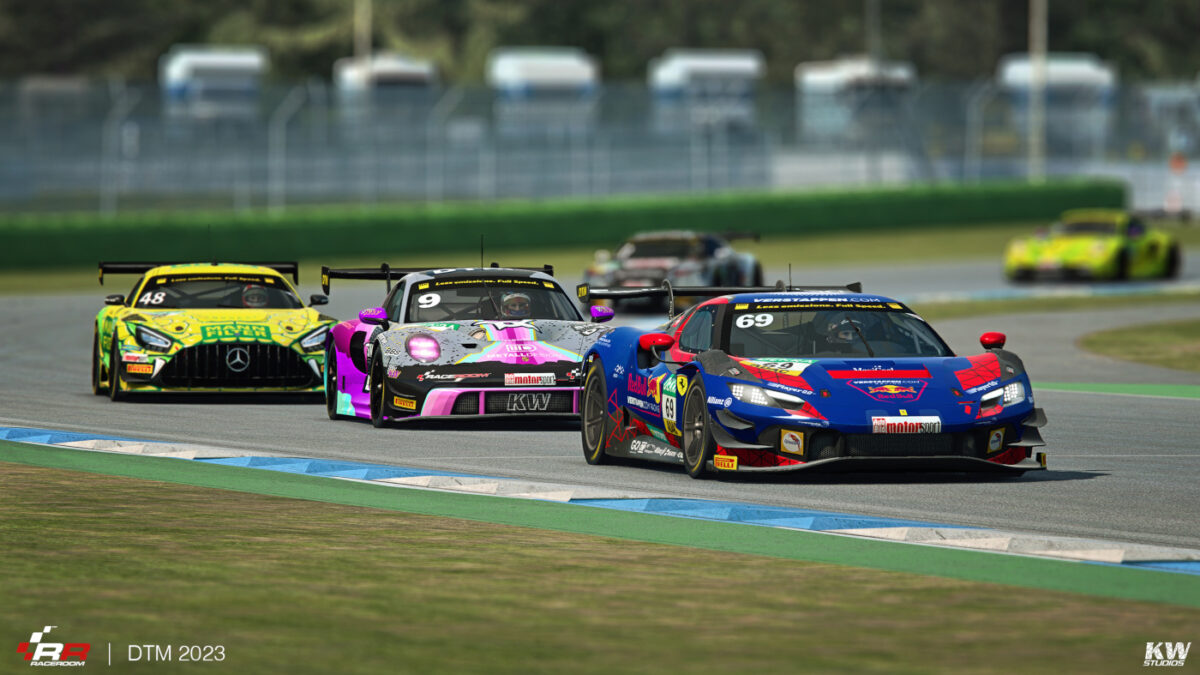 Recreate the 2023 DTM season with the official cars and liveries only omitting the Lamborghini Huracan