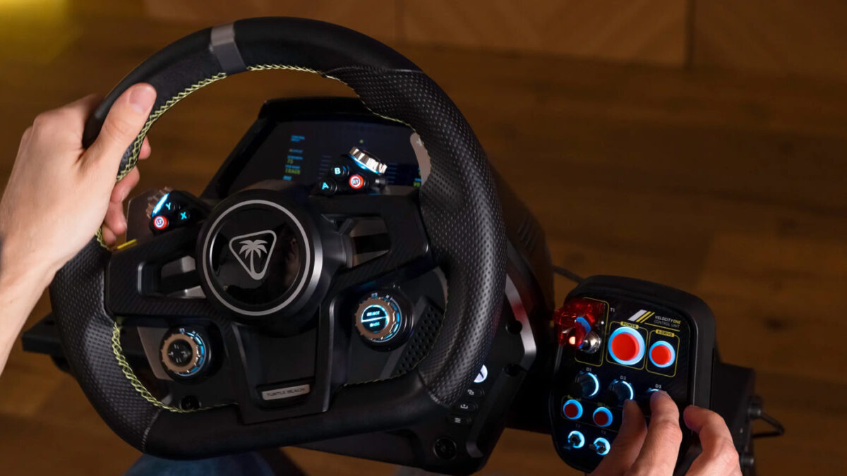 The new Turtle Beach VelocityOne Race Wheel And Pedals